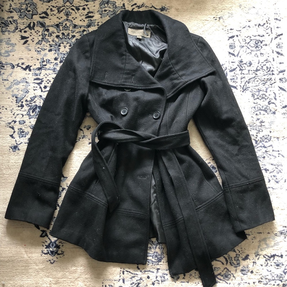 •MARC NEW YORK• Classic Black Peacoat